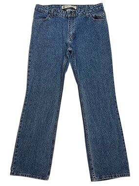 Harley Davidson Womens Relaxed Thigh Boot Cut Jeans 12 Classic Blue